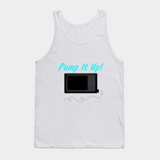 Pump It Up! 2 Cyan Tank Top